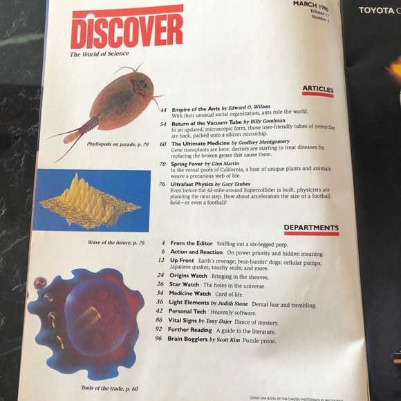 3/$20 March 1990 Discover (The World of Science) Magazine - Picture 2 of 3
